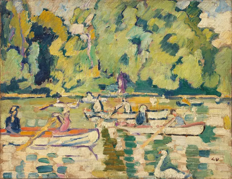 Boote im Bois de Boulogne von Louis Valtat