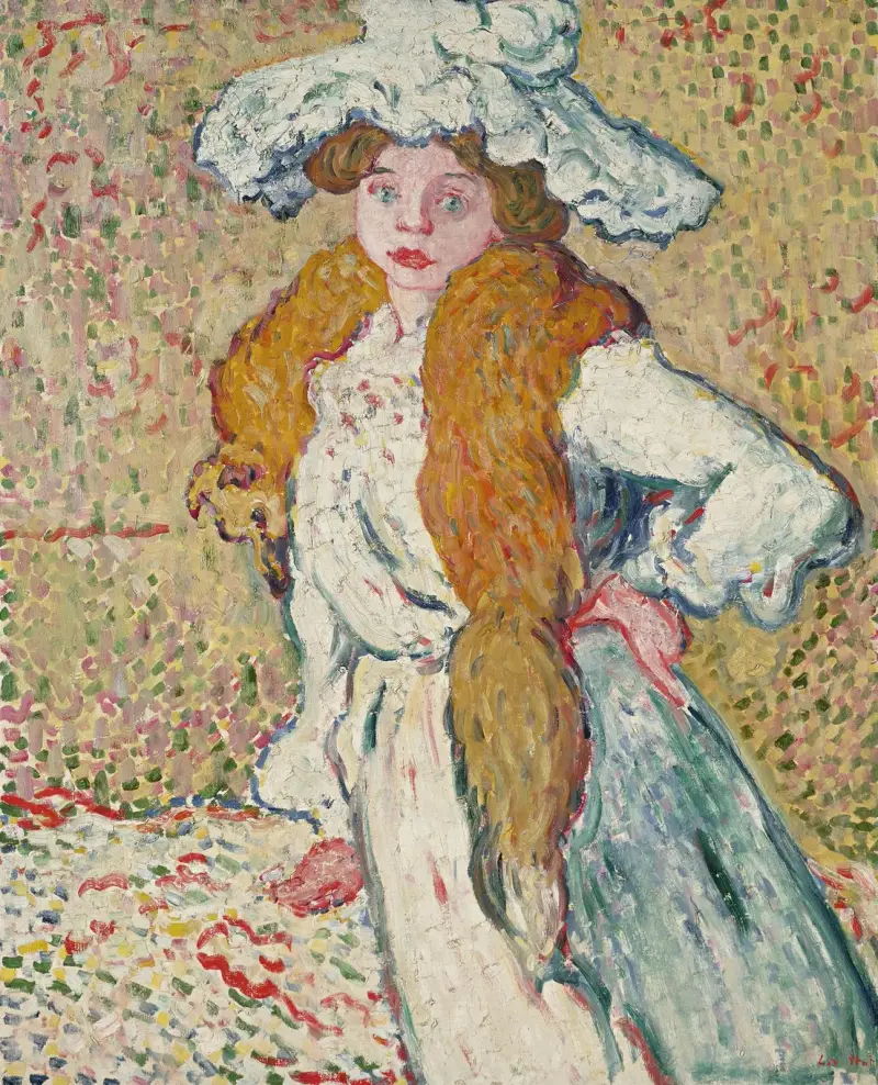 Porträtt av Madame Valtat av Louis Valtat