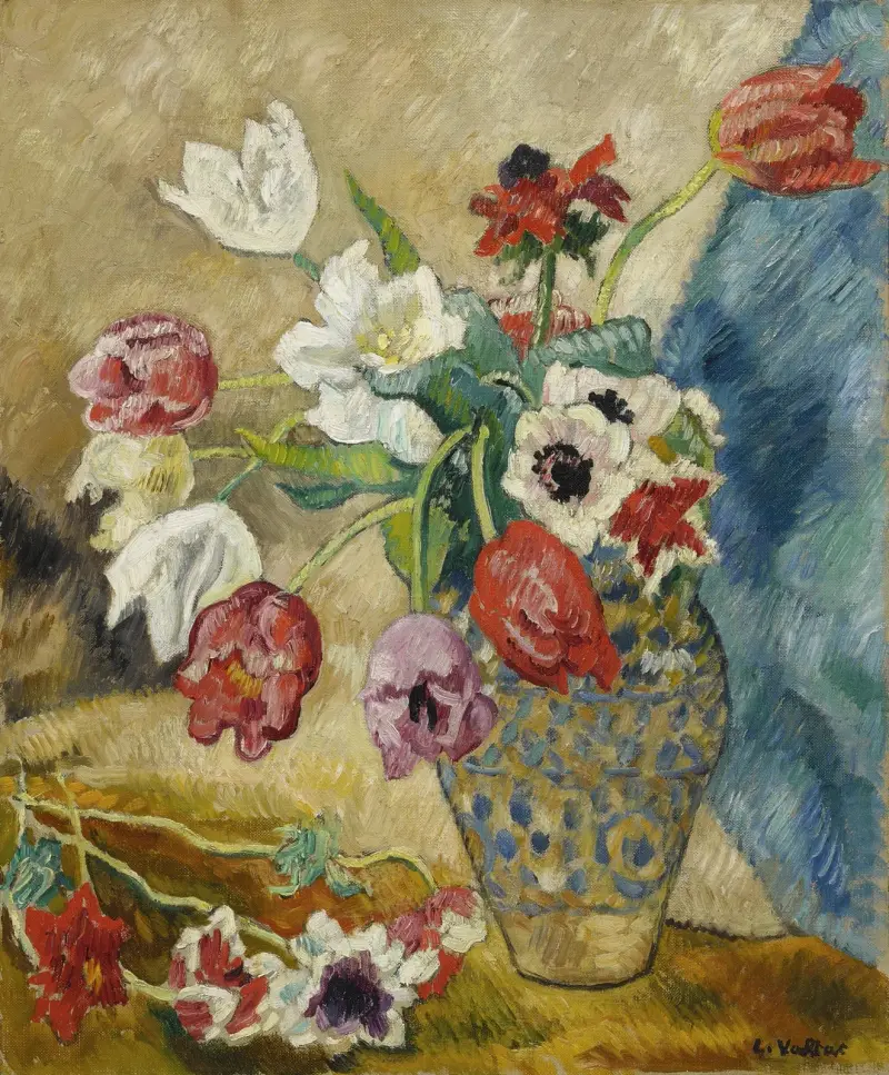 Tulipes et anemones av Louis Valtat