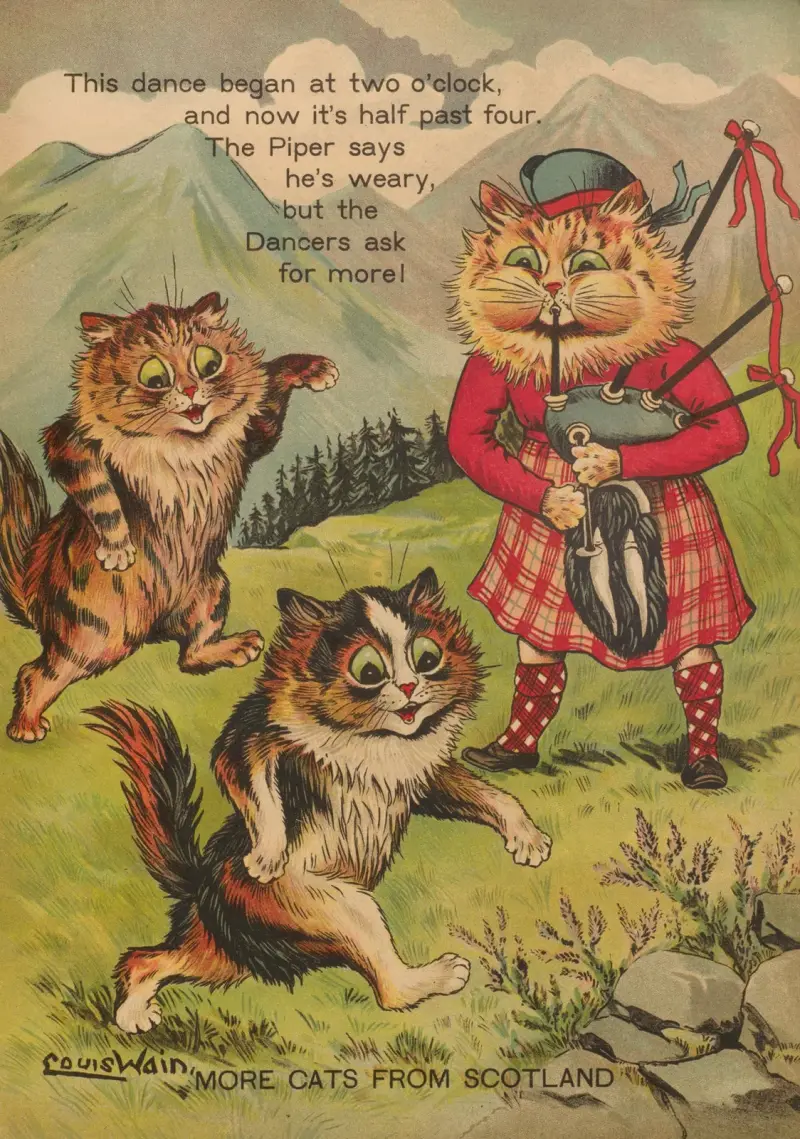 Více koček ze Skotska, Louis Wain