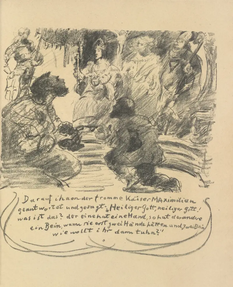 Götz von Berlichingens liv, plansch 7 av Lovis Corinth