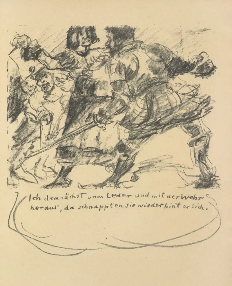 Das Leben des Götz von Berlichingen, Bl. 8 von Lovis Corinth