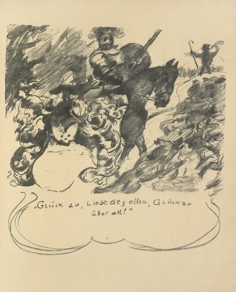 Götz von Berlichingens liv, plansch 10 av Lovis Corinth