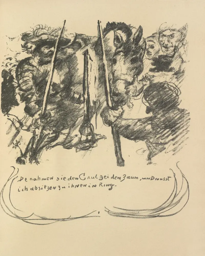 Götz von Berlichingens liv, plansch 12 av Lovis Corinth