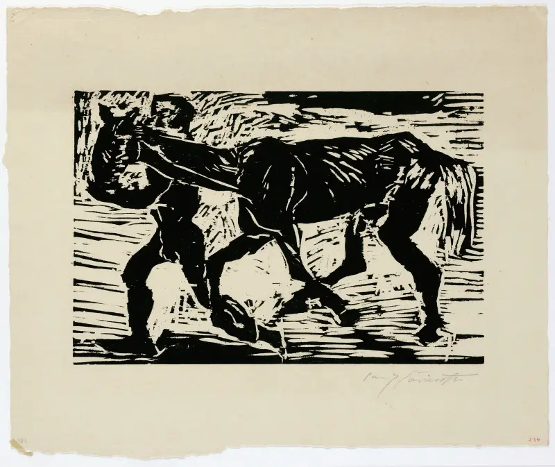Mann Und Pferd av Lovis Corinth