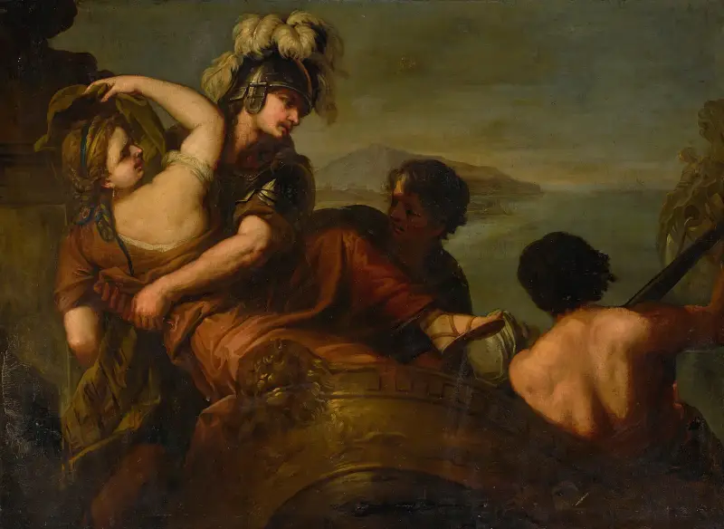 Helenas bortrövande av Luca Giordano