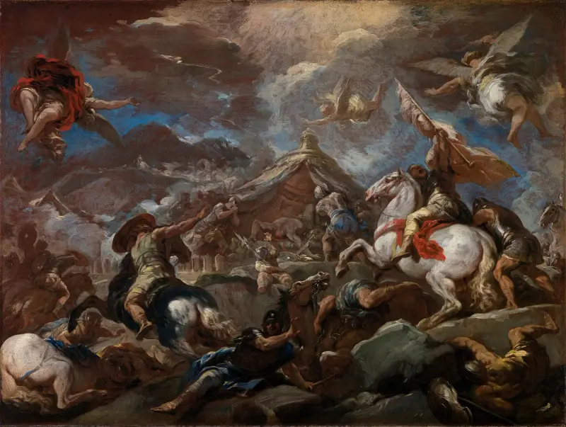 Upptäckten av Holofernes kropp av Luca Giordano