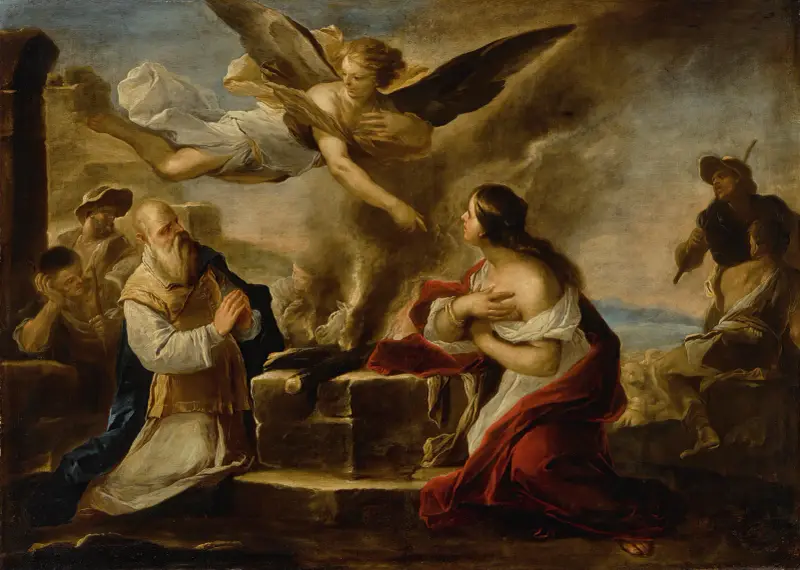 Manohas offer av Luca Giordano
