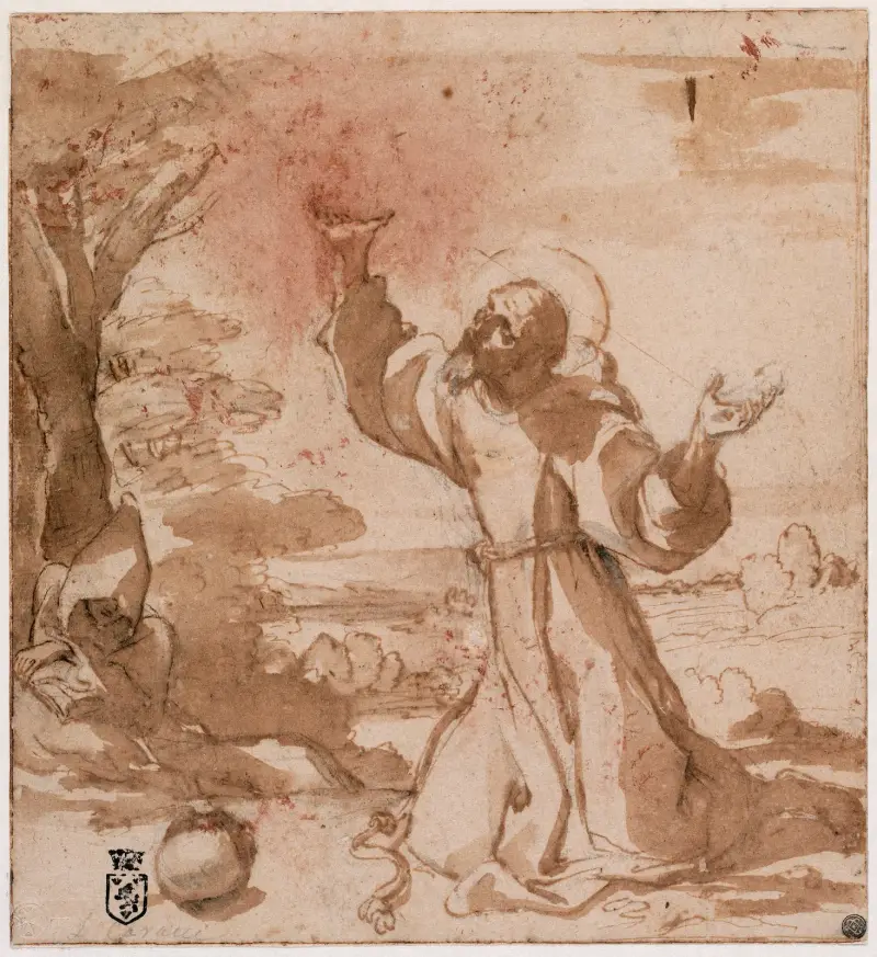 Franciskus av Assisi av Ludovico Carracci