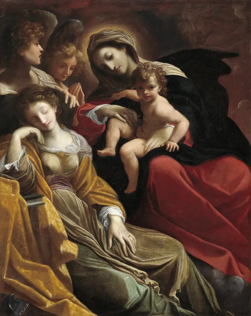 Sen św. Katarzyny Aleksandryjskiej, Ludovico Carracci
