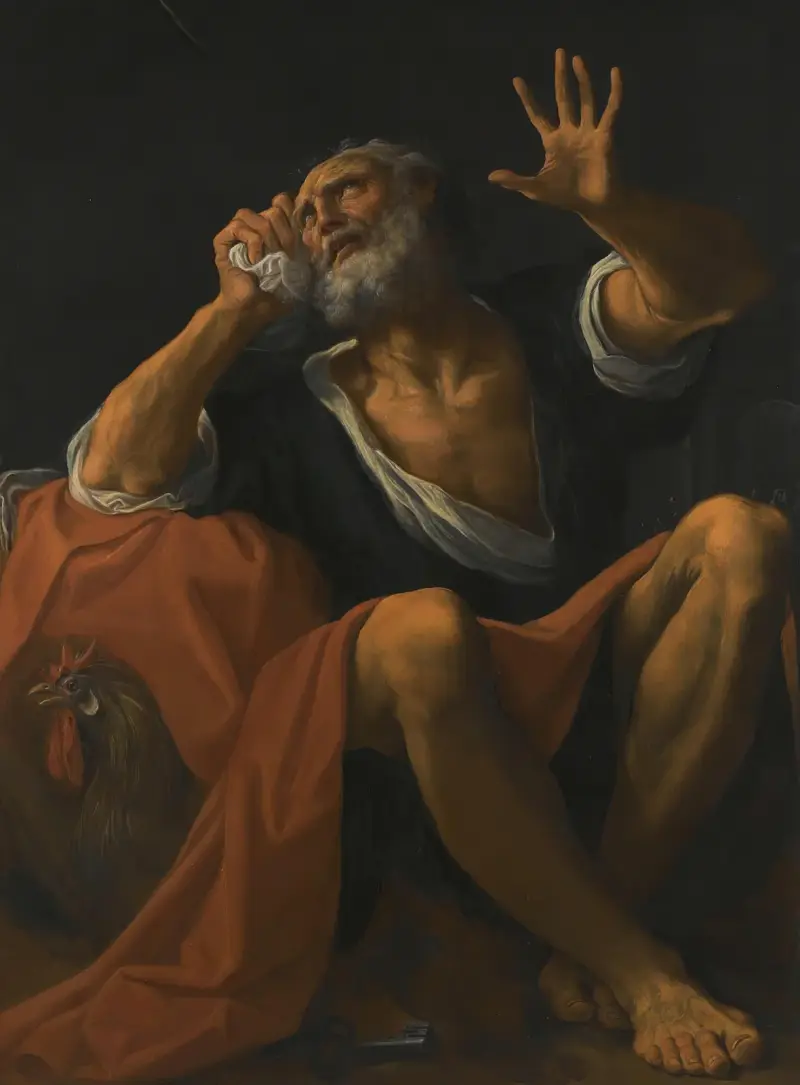 The Penitent Saint Peter av Ludovico Carracci