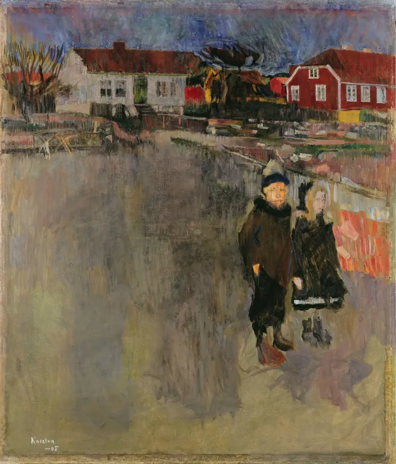 Spring Evening at Ula, Ludvig Karsten