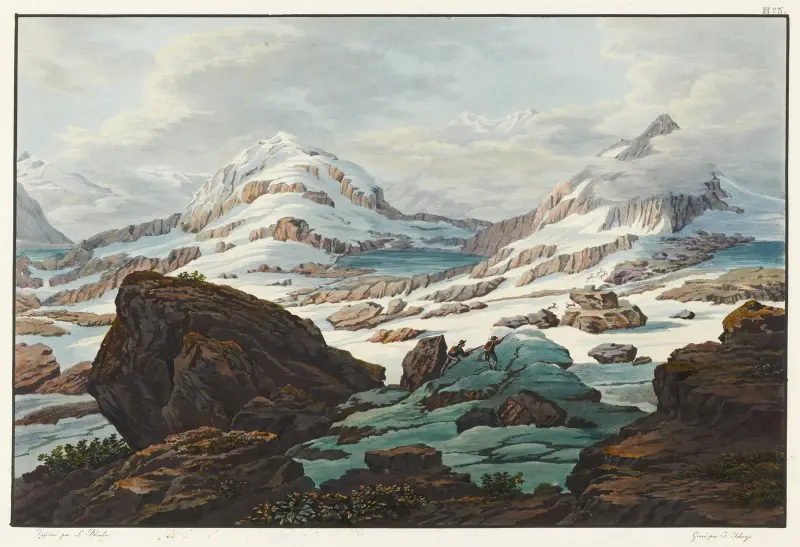 Rheinquelle, der Mittellauf Froda genannt von Johann Ludwig Bleuler