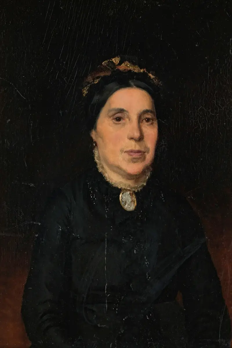 Porträtt av Ignaz Deutschs hustru av Ludwig Deutsch
