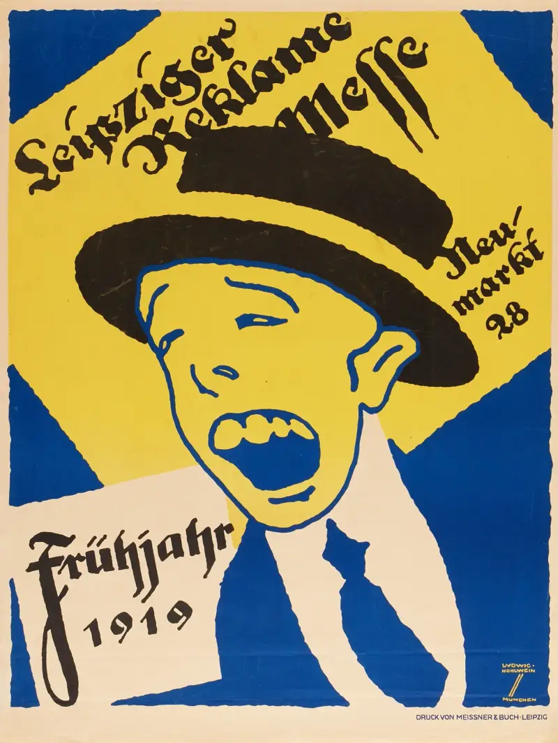 Leipziger Reklame Messe – våren 1919 av Ludwig Hohlwein
