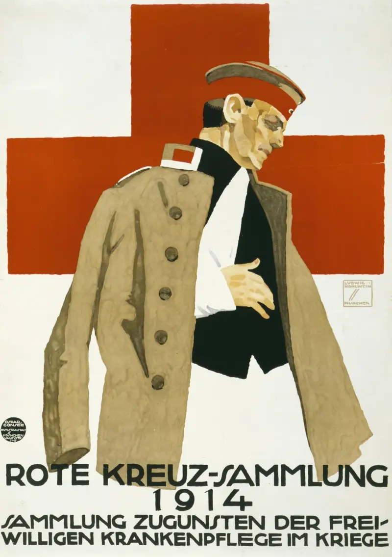 Rote Kreuz-Sammlung 1914. Sammlung zugunsten der Freiwilligen Krankenpflege im Kriege von Ludwig Hohlwein
