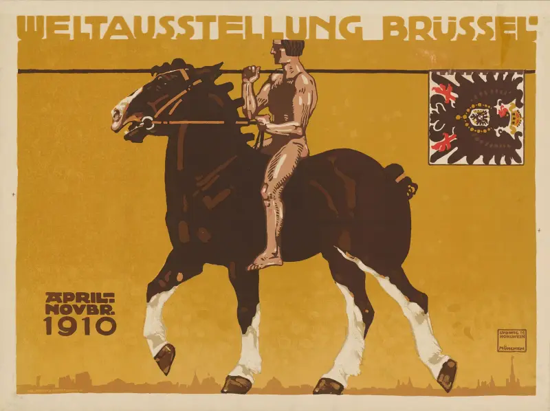 Världsutställningen i Bryssel 1910 av Ludwig Hohlwein
