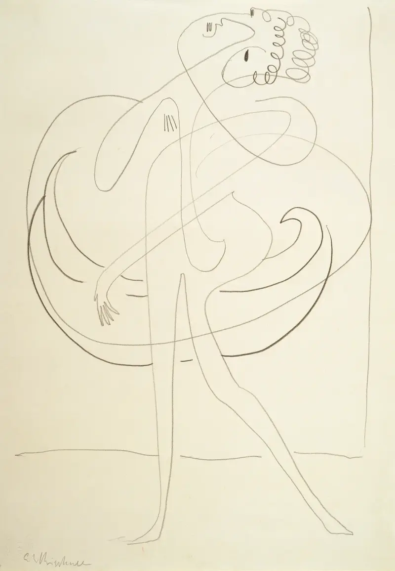 A Dancer von Ernst Ludwig Kirchner