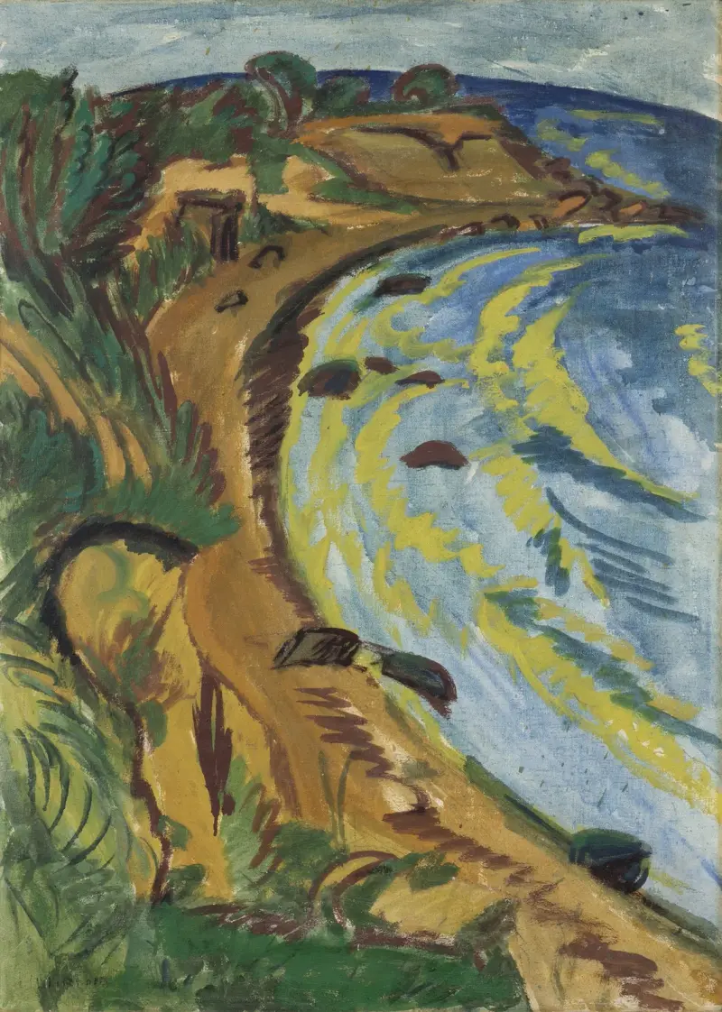 Bukt vid Fehmarns kust av Ernst Ludwig Kirchner