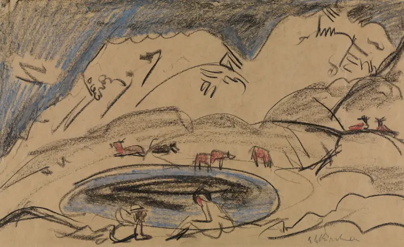 Bergsee av Ernst Ludwig Kirchner