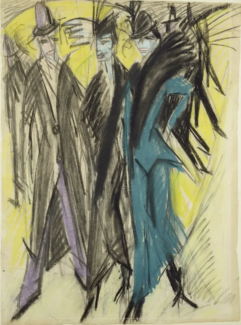 Berlin Street Scene av Ernst Ludwig Kirchner