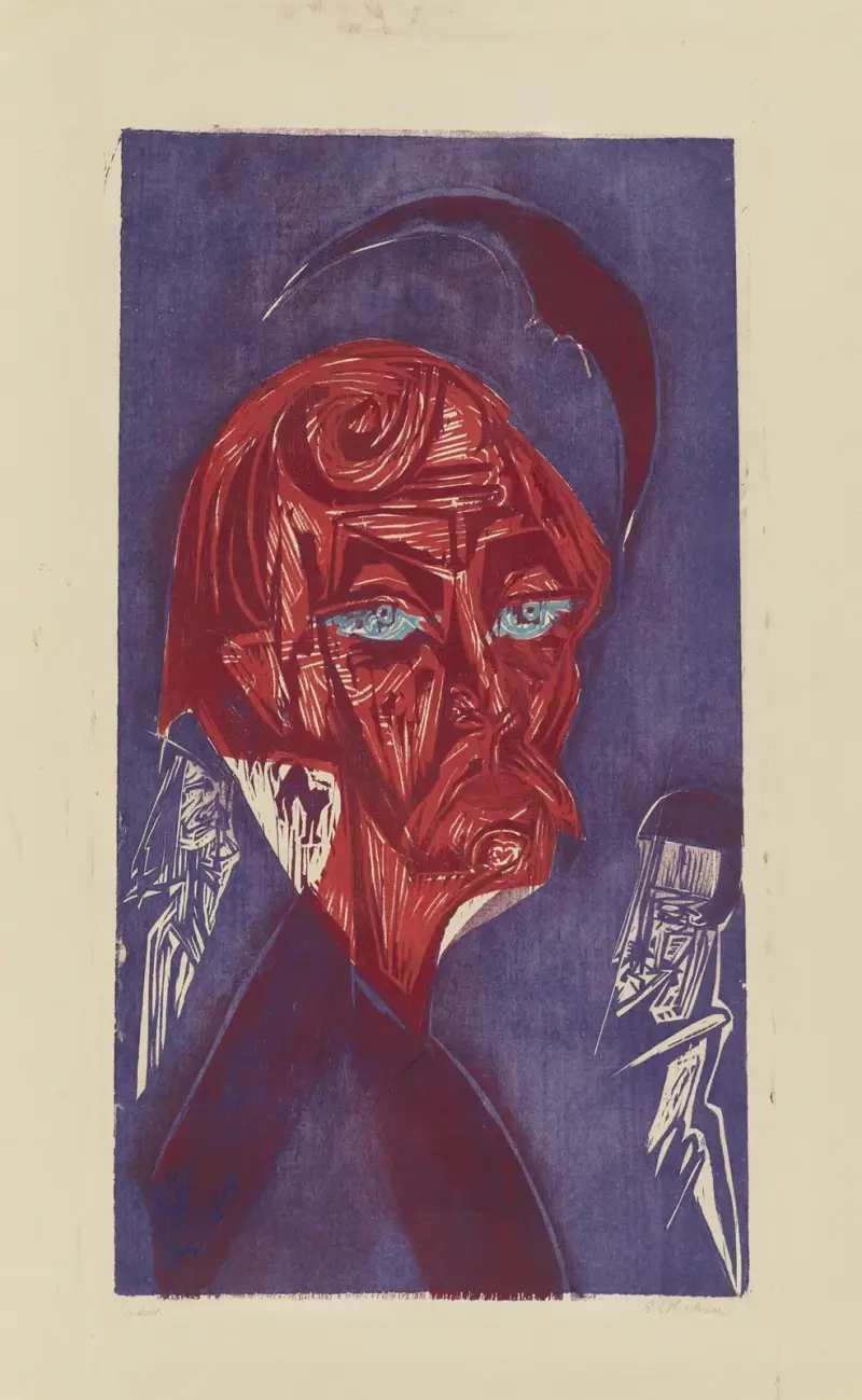 Blonder Maler. – Bildnis Karl Stirner av Ernst Ludwig Kirchner