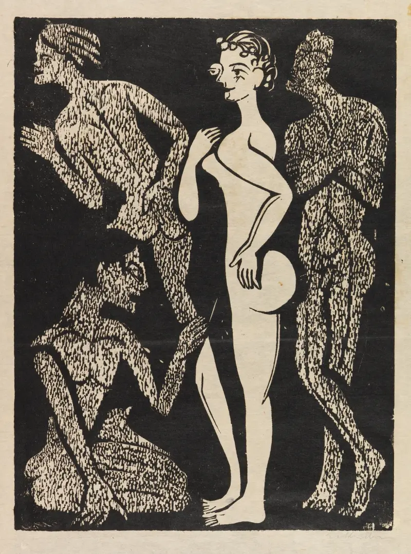 Die Frau und die Männer von Ernst Ludwig Kirchner