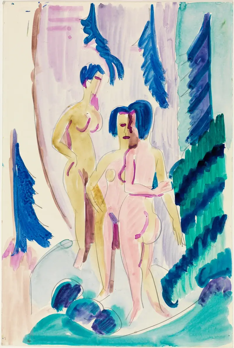 Tři akty v horském lese, Ernst Ludwig Kirchner