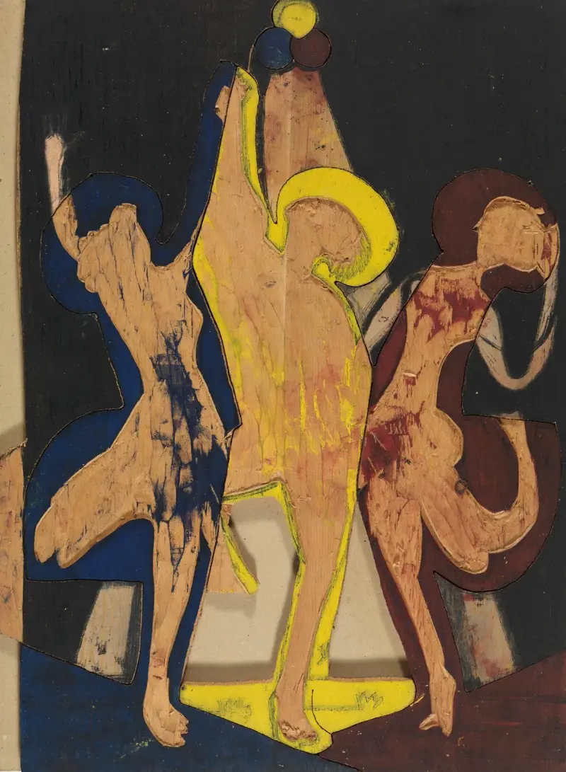 Farbentanz, Farbstock I, Ernst Ludwig Kirchner