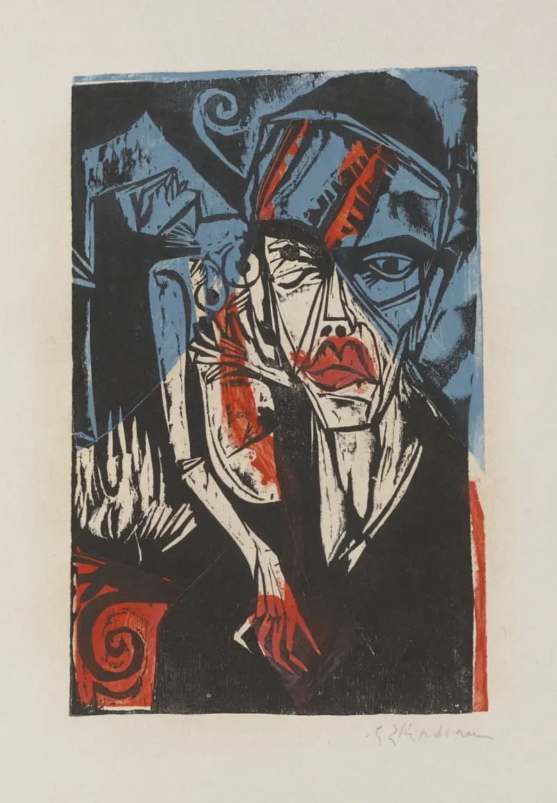 Fights (Torments of Love) av Ernst Ludwig Kirchner