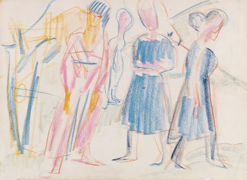 Frauen in Landschaft von Ernst Ludwig Kirchner