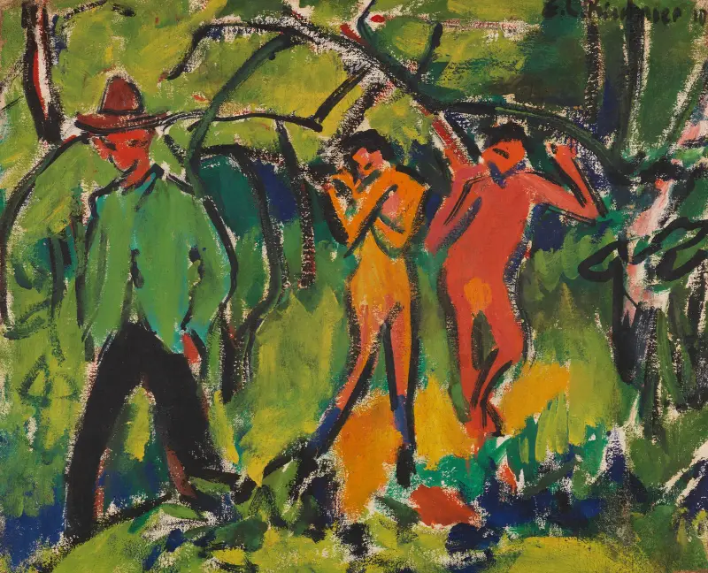 Im Wald von Ernst Ludwig Kirchner