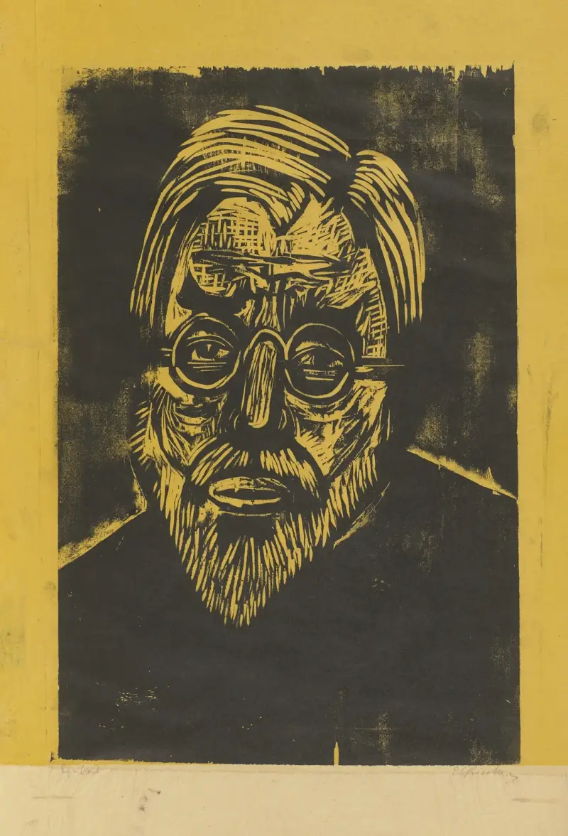 Kopf Jakob Bosshart von Ernst Ludwig Kirchner