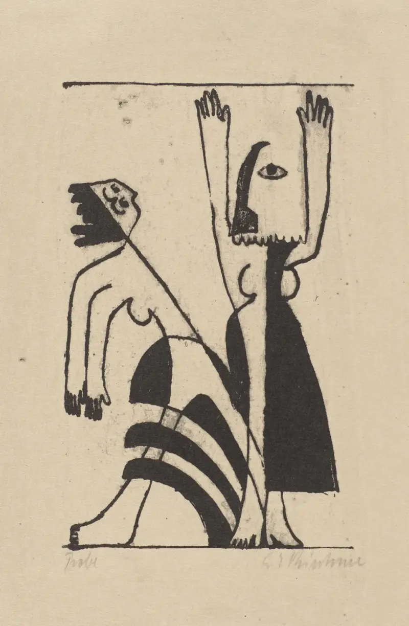 Maskdans, 1931 av Ernst Ludwig Kirchner