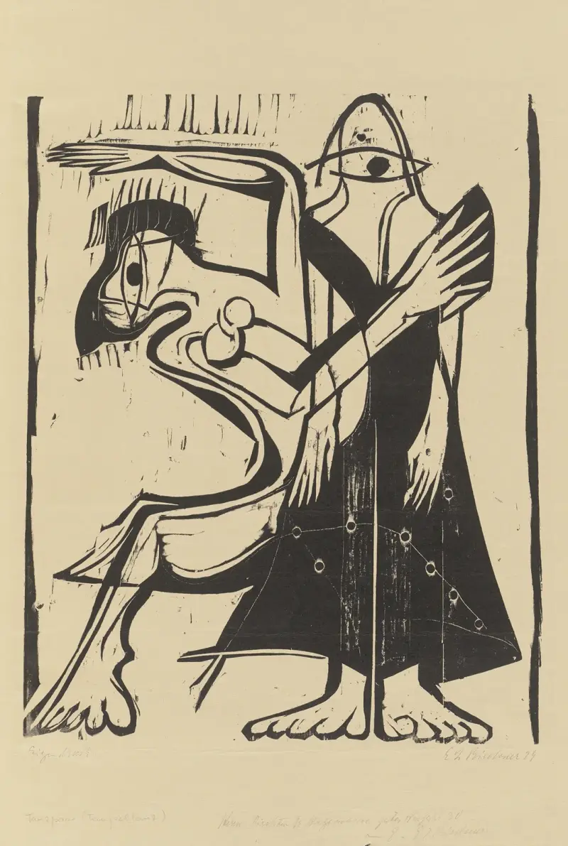 Maskentanz, 1928 av Ernst Ludwig Kirchner