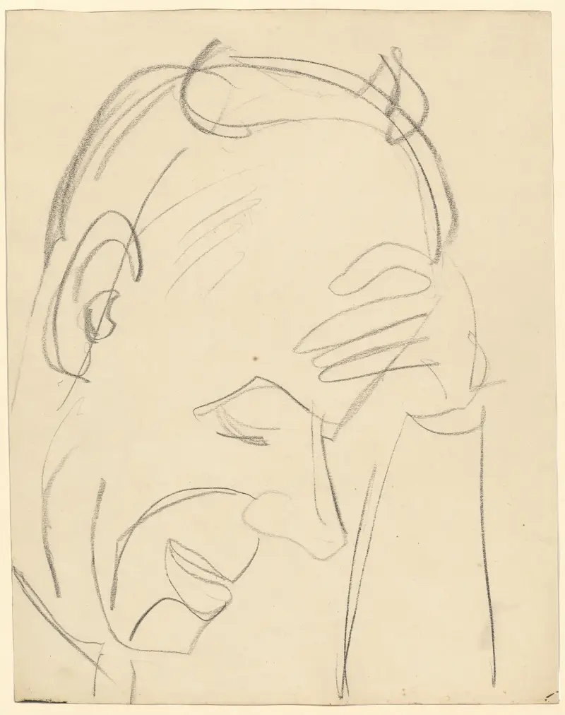 Porträt av Ernst Ludwig Kirchner