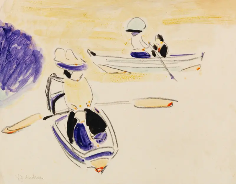 Łodzie wioślarskie, Ernst Ludwig Kirchner