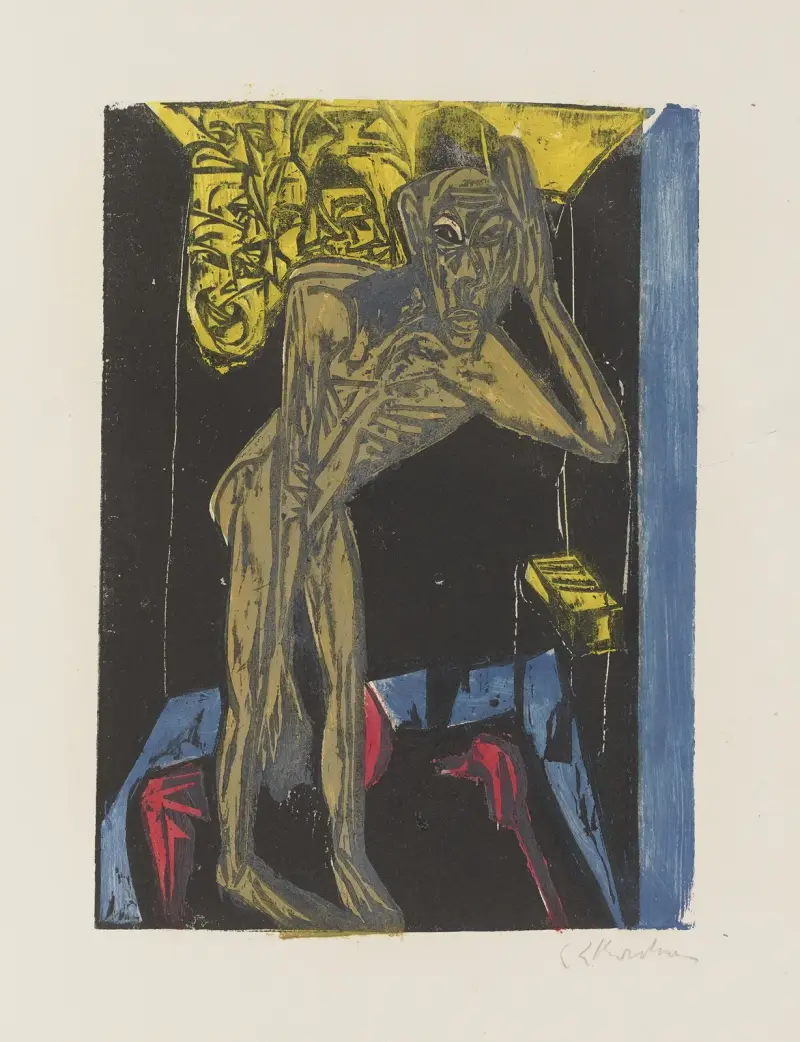 Schlemihl in the Solitude of His Room av Ernst Ludwig Kirchner