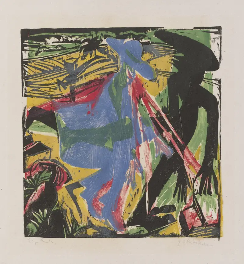 Schlemihl’s Encounter with the Shadow av Ernst Ludwig Kirchner