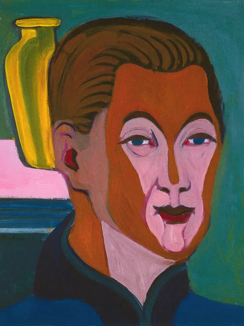 Autoportrét, 1925, Ernst Ludwig Kirchner