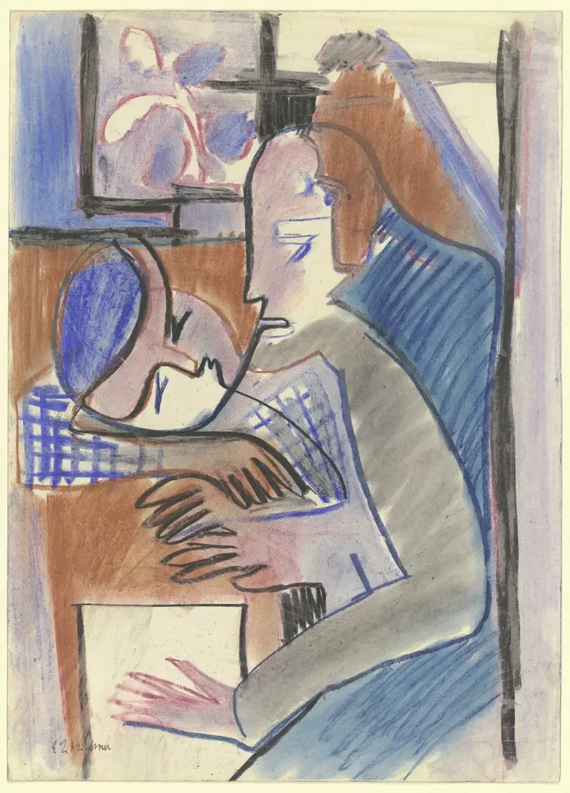 Swiss girl av Ernst Ludwig Kirchner
