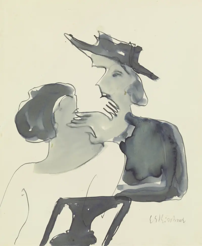 Dvě ženy, které mluví, Ernst Ludwig Kirchner