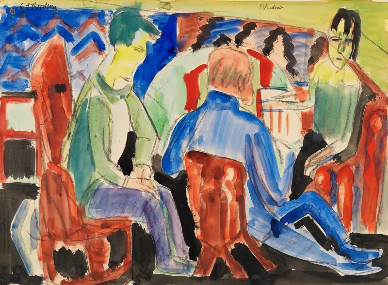 Unterhaltung von Ernst Ludwig Kirchner