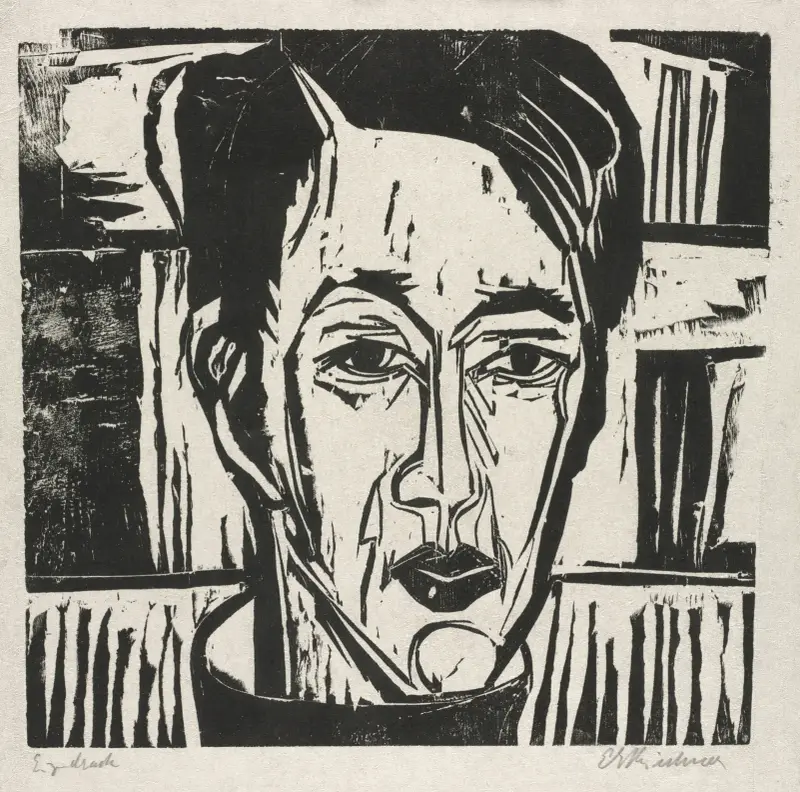 Wehrlin, Frontalansicht von Ernst Ludwig Kirchner