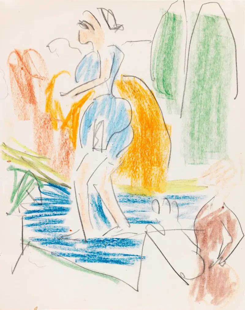 Zirkusszene av Ernst Ludwig Kirchner
