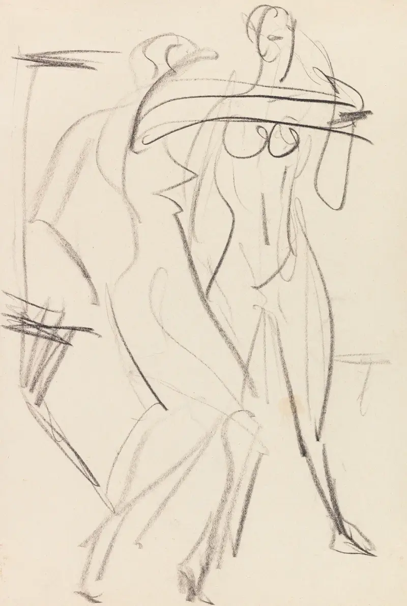 Zwei weibliche Akte, 1930 von Ernst Ludwig Kirchner