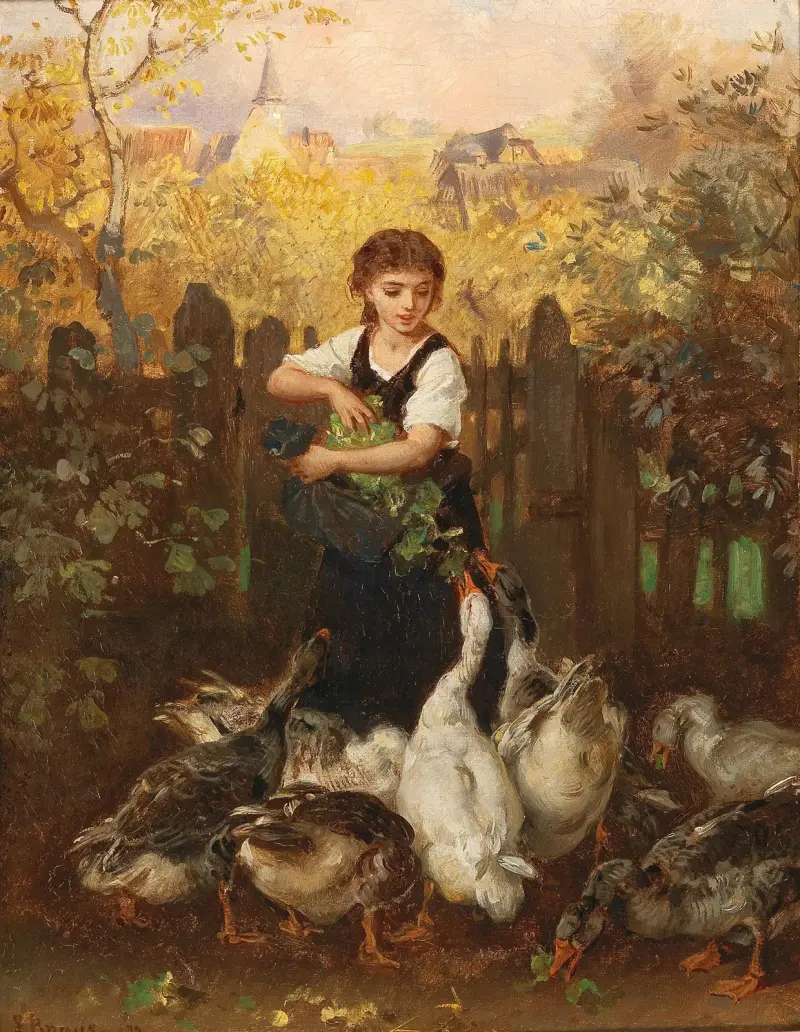 Ciasto podczas herbaty, Ludwig Knaus