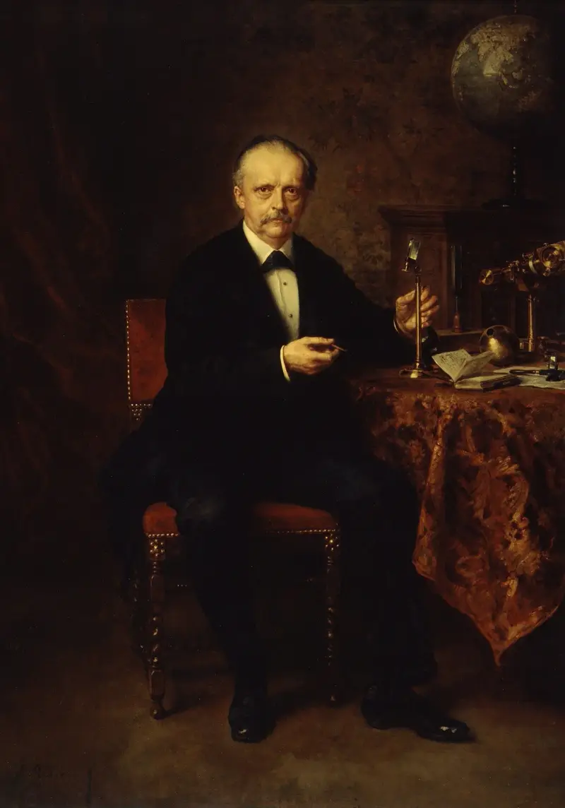 Porträtt av fysikern Hermann von Helmholtz av Ludwig Knaus