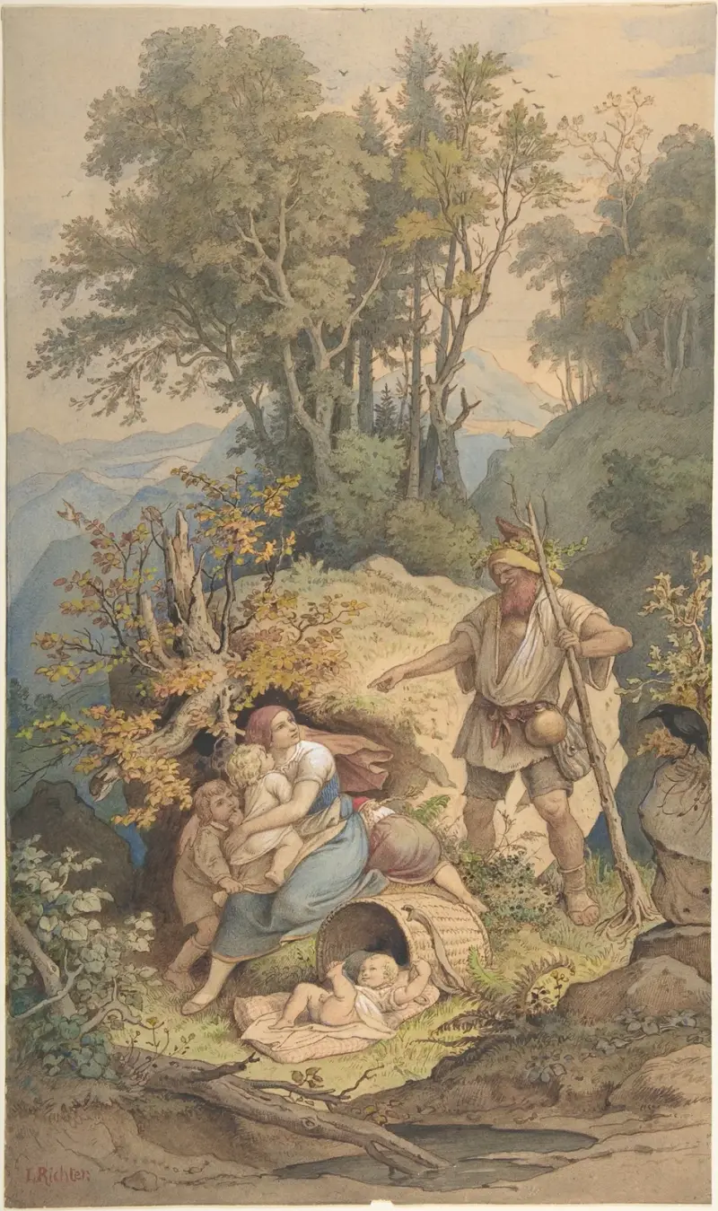 Rübezahl, 1820 av Adrian Ludwig Richter