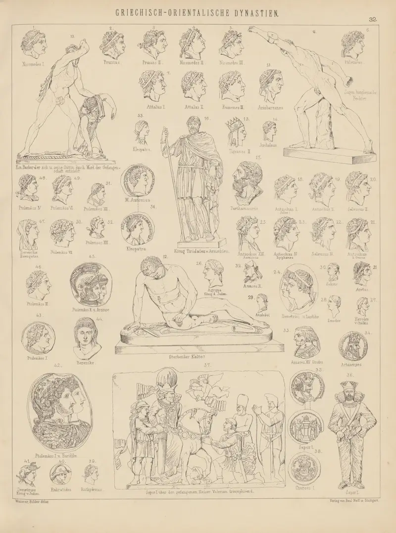 Bilder-Atlas zur Weltgeschichte, Tafel 32 von Ludwig Weisser
